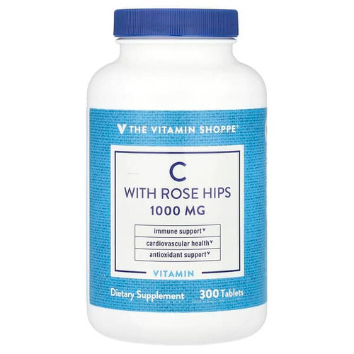 <img alt="The Vitamin Shoppe, Vitamin C With Rose Hips, 300 Tablets" title="The Vitamin Shoppe, Vitamin C With Rose Hips, 300 Tablets,766536010172"