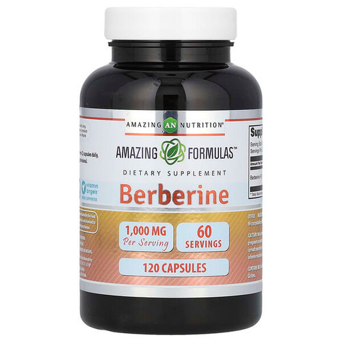 <img alt="Amazing Nutrition, Berberine, 120 Capsules (500 mg per Capsule)" title="Amazing Nutrition, Berberine, 120 Capsules (500 mg per Capsule),810180024433"