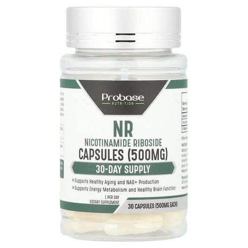 <img alt="Probase Nutrition, NR, 500 mg , 30 Capsules" title="Probase Nutrition, NR, 500 mg , 30 Capsules,793869582670"