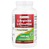 <img alt="Best Naturals, L-Arginine, L-Citrulline Complex, 1,000 mg, 250 Tablets" title="Best Naturals, L-Arginine, L-Citrulline Complex, 1,000 mg, 250 Tablets,817716011523"