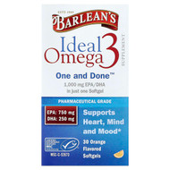 <img alt="Barleans, Ideal Omega 3, Orange, 30 Softgels" title="Barleans, Ideal Omega 3, Orange, 30 Softgels,705875610209"