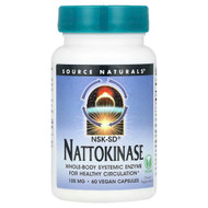 <img alt="Source Naturals, Nattokinase, 100 mg, 60 Vegan Capsules" title="Source Naturals, Nattokinase, 100 mg, 60 Vegan Capsules,021078018858"