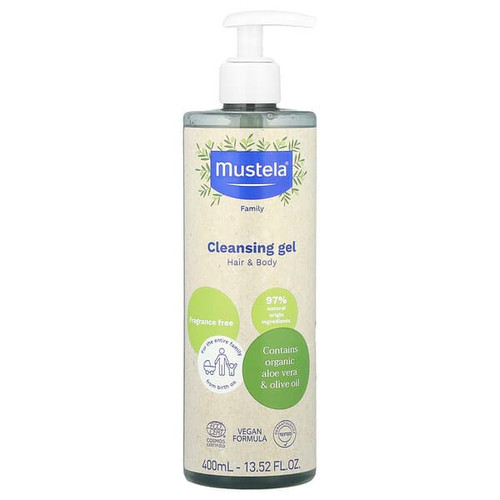 <img alt="Mustela, Family, Cleansing Gel, Hair & Body, Fragrance Free, 13.52 fl oz (400 ml)" title="Mustela, Family, Cleansing Gel, Hair & Body, Fragrance Free, 13.52 fl oz (400 ml),3504105036256"