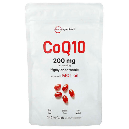 <img alt="Micro Ingredients, CoQ10, 240 Softgels (100 mg per Softgel)" title="Micro Ingredients, CoQ10, 240 Softgels (100 mg per Softgel),850056167802"