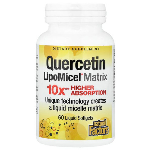 <img alt="Natural Factors, Quercetin LipoMicel Matrix, 250 mg, 60 Liquid Softgels" title="Natural Factors, Quercetin LipoMicel Matrix, 250 mg, 60 Liquid Softgels,068958013787"