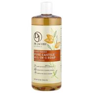 <img alt="Dr. Jacobs Naturals, Plant-Based Pure Castile All-In-1 Soap, Almond Oil, 32 oz (946 ml)" title="Dr. Jacobs Naturals, Plant-Based Pure Castile All-In-1 Soap, Almond Oil, 32 oz (946 ml),850028613733"