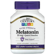 <img alt="21st Century, Melatonin, Quick Dissolve, Cherry, 10 mg, 360 Tablets" title="21st Century, Melatonin, Quick Dissolve, Cherry, 10 mg, 360 Tablets,740985280584"