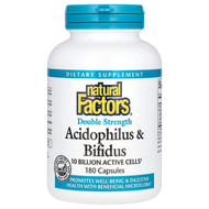 <img alt="Natural Factors, Acidophilus & Bifidus, 10 Billion, 180 Capsules" title="Natural Factors, Acidophilus & Bifidus, 10 Billion, 180 Capsules,068958018065"