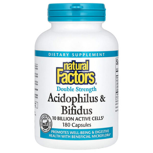 <img alt="Natural Factors, Acidophilus & Bifidus, 10 Billion, 180 Capsules" title="Natural Factors, Acidophilus & Bifidus, 10 Billion, 180 Capsules,068958018065"