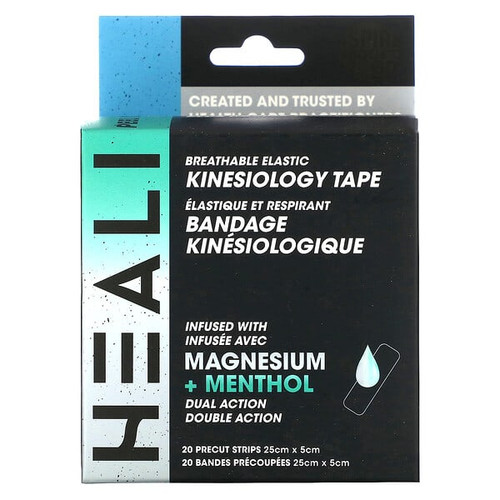 <img alt="Heali Med Corp, Breathable Elastic Kinesiology Tape, Black, 20 Precut Strips" title="Heali Med Corp, Breathable Elastic Kinesiology Tape, Black, 20 Precut Strips,628634836019"