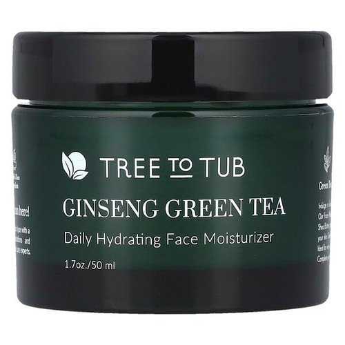 <img alt="Tree To Tub, Ginseng Green Tea, Daily Hydrating Face Moisturizer , 1.7 oz (50 ml)" title="Tree To Tub, Ginseng Green Tea, Daily Hydrating Face Moisturizer , 1.7 oz (50 ml),850007934095"