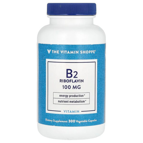 <img alt="The Vitamin Shoppe, Vitamin B2 Riboflavin, 100 mg, 300 Vegetable Capsules" title="The Vitamin Shoppe, Vitamin B2 Riboflavin, 100 mg, 300 Vegetable Capsules,766536011476"