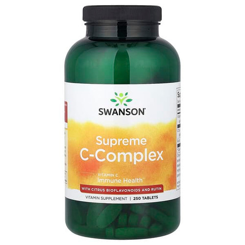 <img alt="Swanson Vitamins, Supreme C-Complex with Citrus Bioflavonoids and Rutin, 250 Tablets" title="Swanson Vitamins, Supreme C-Complex with Citrus Bioflavonoids and Rutin, 250 Tablets,087614117201"