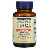 <img alt="Wileys Finest, Wild Alaskan Fish Oil, Peak DHA, 60 Softgels" title="Wileys Finest, Wild Alaskan Fish Oil, Peak DHA, 60 Softgels,857188004524"