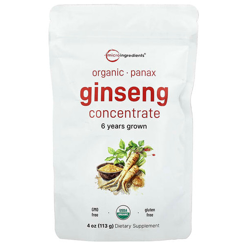 <img alt="Micro Ingredients, Organic Ginseng Concentrate, 4 oz (113 g)" title="Micro Ingredients, Organic Ginseng Concentrate, 4 oz (113 g),850069023126"