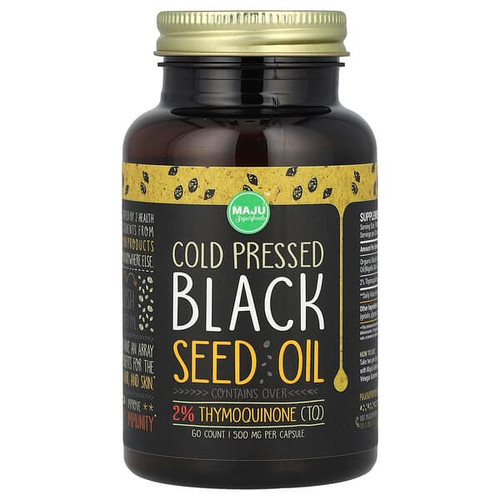 <img alt="Maju Superfoods, Cold-Pressed Black Seed Oil, 500 mg, 60 Capsules" title="Maju Superfoods, Cold-Pressed Black Seed Oil, 500 mg, 60 Capsules,851870008098"