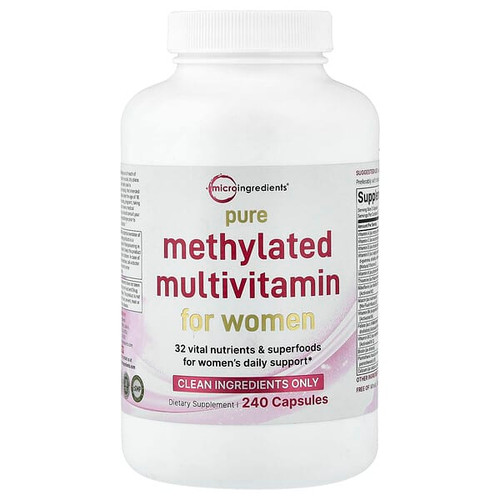 <img alt="Micro Ingredients, Pure Methylated Multivitamin For Women, 240 Capsules" title="Micro Ingredients, Pure Methylated Multivitamin For Women, 240 Capsules,850074438533"