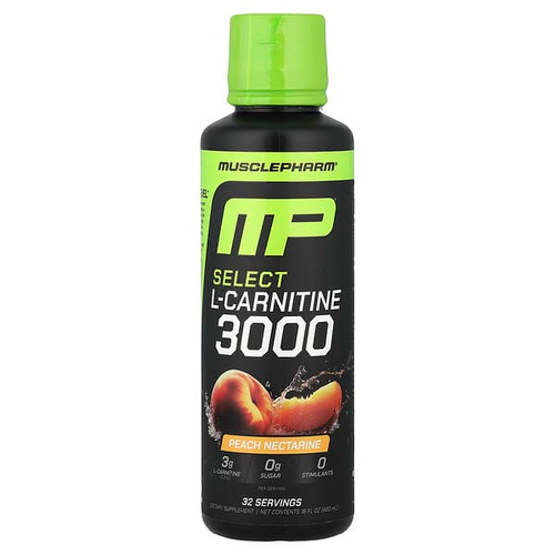 <img alt="MusclePharm, Select L-Carnitine 3000, Peach Nectarine, 16 fl oz (480 ml)" title="MusclePharm, Select L-Carnitine 3000, Peach Nectarine, 16 fl oz (480 ml),810002502569"