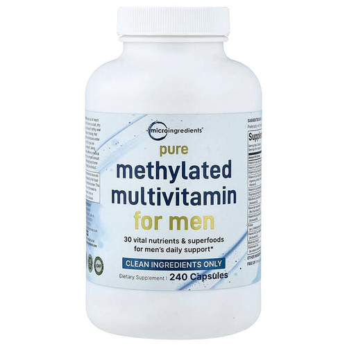<img alt="Micro Ingredients, Pure Methylated Multivitamin for Men, 240 Capsules" title="Micro Ingredients, Pure Methylated Multivitamin for Men, 240 Capsules,850074438526"