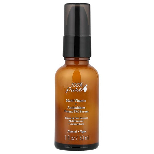 <img alt="100% PURE, Multi-Vitamin + Antioxidants Potent PM Serum, 1 fl oz (30 ml)" title="100% PURE, Multi-Vitamin + Antioxidants Potent PM Serum, 1 fl oz (30 ml),843585102000"