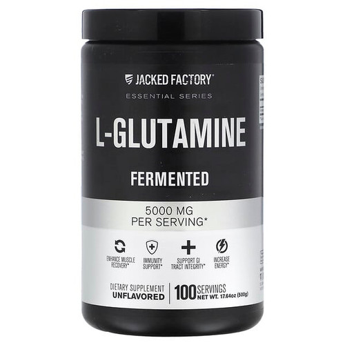 <img alt="Jacked Factory, Essential Series, L-Glutamine, Fermented, Unflavored, 17.64 oz (500 g)" title="Jacked Factory, Essential Series, L-Glutamine, Fermented, Unflavored, 17.64 oz (500 g),672691000067"
