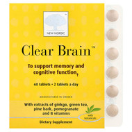 <img alt="New Nordic, Clear Brain, 60 Tablets" title="New Nordic, Clear Brain, 60 Tablets,741805000429"