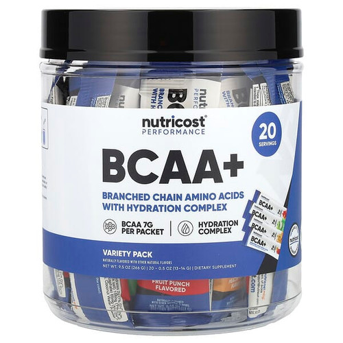 <img alt="Nutricost, Performance, BCAA +, Variety Pack, 20 Packets, 0.5 oz (13-14 g) Each" title="Nutricost, Performance, BCAA +, Variety Pack, 20 Packets, 0.5 oz (13-14 g) Each,810139571971"