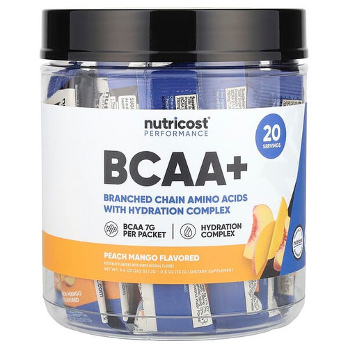 <img alt="Nutricost, Performance, BCAA+, Peach Mango, 20 Packets, 0.5 oz (13 g) Each" title="Nutricost, Performance, BCAA+, Peach Mango, 20 Packets, 0.5 oz (13 g) Each,810139571957"