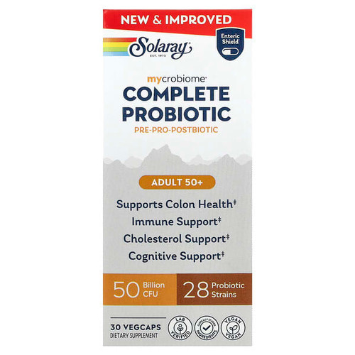 <img alt="Solaray, Mycrobiome, Complete Probiotic, Adult 50+, 30 VegCaps" title="Solaray, Mycrobiome, Complete Probiotic, Adult 50+, 30 VegCaps,076280904086"