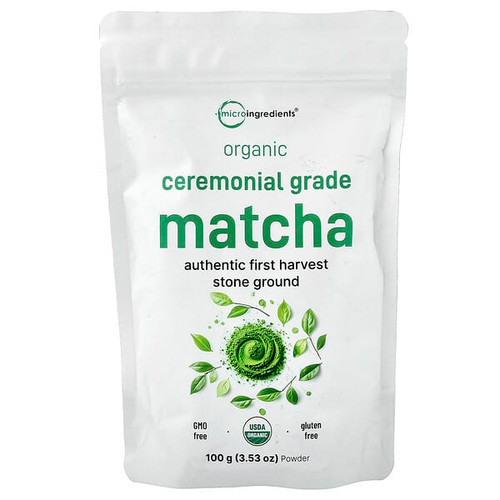 <img alt="Micro Ingredients, Organic Ceremonial Grade Matcha Powder, 3.53 oz (100 g)" title="Micro Ingredients, Organic Ceremonial Grade Matcha Powder, 3.53 oz (100 g),850074438045"
