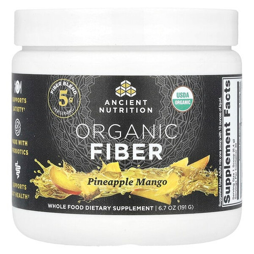 <img alt="Ancient Nutrition, Organic Fiber, Pineapple Mango , 6.7 oz (191 g)" title="Ancient Nutrition, Organic Fiber, Pineapple Mango , 6.7 oz (191 g),816401027498"