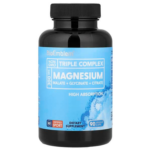 <img alt="BioEmblem, Magnesium, Triple Complex , 90 Veggie Caps" title="BioEmblem, Magnesium, Triple Complex , 90 Veggie Caps,810163820007"