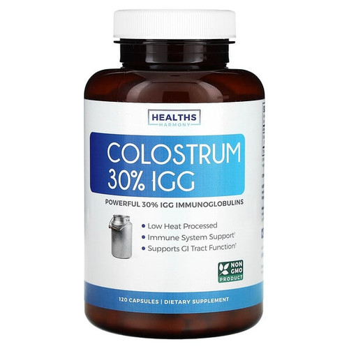 <img alt="Healths Harmony, Colostrum 30% IGG, 120 Capsules (500 mg per Capsule)" title="Healths Harmony, Colostrum 30% IGG, 120 Capsules (500 mg per Capsule),850006500444"