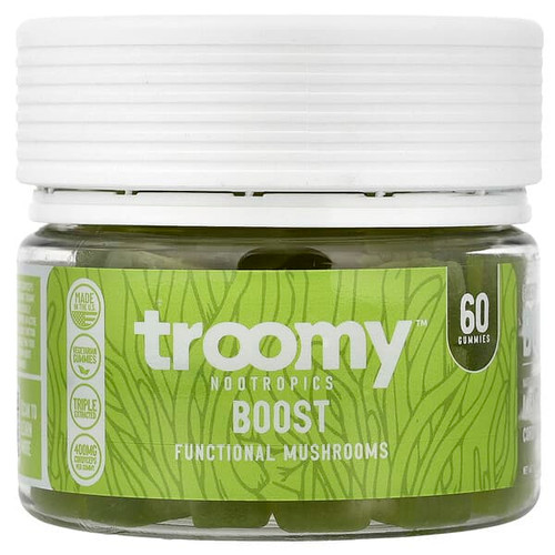 <img alt="Troomy Nootropics, Boost, Functional Mushrooms Gummies, Lemon Lime, 60 Gummies" title="Troomy Nootropics, Boost, Functional Mushrooms Gummies, Lemon Lime, 60 Gummies,810108044314"