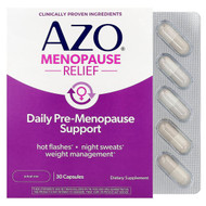 <img alt="AZO, Menopause Relief, 30 Capsules" title="AZO, Menopause Relief, 30 Capsules,787651760582"