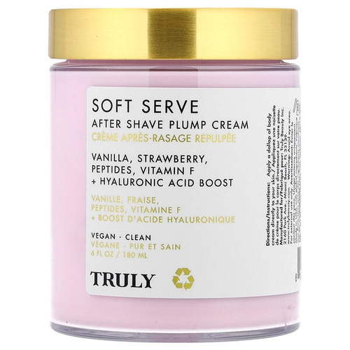 <img alt="Truly Beauty, Soft Serve After Shave Plump Cream, 6 fl oz (180 ml)" title="Truly Beauty, Soft Serve After Shave Plump Cream, 6 fl oz (180 ml),810115923633"