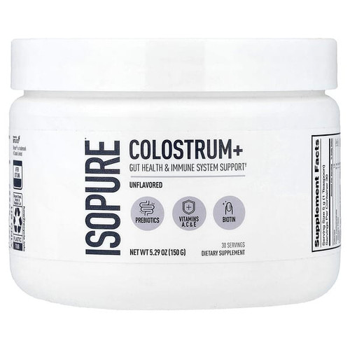 <img alt="Isopure, Colostrum+, Unflavored, 5.29 oz (150 g)" title="Isopure, Colostrum+, Unflavored, 5.29 oz (150 g),089094026400"