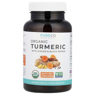<img alt="Pure Co., Organic Turmeric with Ginger & Black Pepper, 120 Vegan Capsules" title="Pure Co., Organic Turmeric with Ginger & Black Pepper, 120 Vegan Capsules,850006500925"