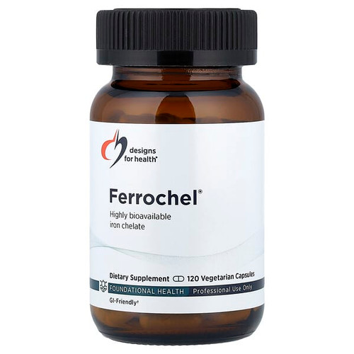 <img alt="Designs For Health, Ferrochel, 120 Vegetarian Capsules (27 mg per Capsule)" title="Designs For Health, Ferrochel, 120 Vegetarian Capsules (27 mg per Capsule),879452001398"