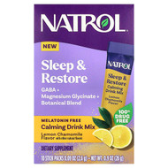 <img alt="Natrol, Sleep & Restore, Calming Drink Mix, Melatonin Free, Lemon Chamomile, 10 Stick Packs, 0.09 oz (2.6 g) Each" title="Natrol, Sleep & Restore, Calming Drink Mix, Melatonin Free, Lemon Chamomile, 10 Stick Packs, 0.09 oz (2.6 g) Each,047469083564"