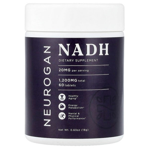 <img alt="Neurogan Health, NADH, 20 mg, 60 Tablets, 0.63 oz (18 g)" title="Neurogan Health, NADH, 20 mg, 60 Tablets, 0.63 oz (18 g),810068552096"