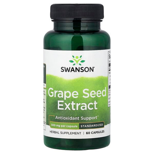 <img alt="Swanson Vitamins, Grape Seed Extract, Standardized, 500 mg, 60 Capsules" title="Swanson Vitamins, Grape Seed Extract, Standardized, 500 mg, 60 Capsules,087614140933"