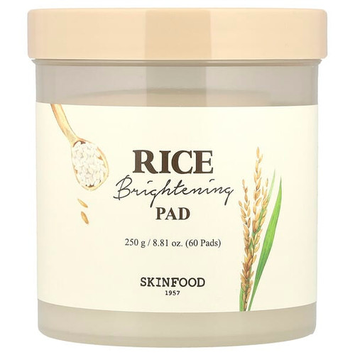 <img alt="SKINFOOD, Rice Brightening Pad, 60 Pads" title="SKINFOOD, Rice Brightening Pad, 60 Pads,8809032677547"