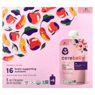 <img alt="Cerebelly, Organic Puree, 6+ Months, Spinach, Apple, Sweet Potato, 6 Pouches, 4 oz (113 g) Each" title="Cerebelly, Organic Puree, 6+ Months, Spinach, Apple, Sweet Potato, 6 Pouches, 4 oz (113 g) Each,850003898438"