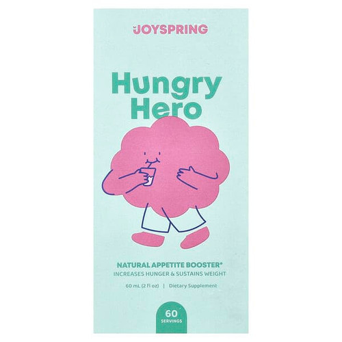 <img alt="JoySpring, Hungry Hero, Natural Appetite Booster, 2 fl oz (60 ml)" title="JoySpring, Hungry Hero, Natural Appetite Booster, 2 fl oz (60 ml),860012257140"