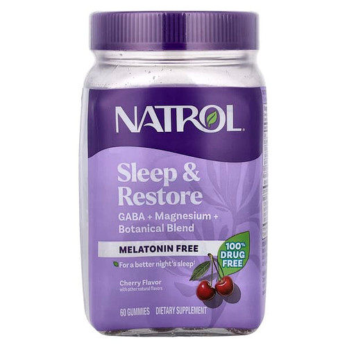 <img alt="Natrol, Sleep & Restore Gummies, Melatonin Free, Cherry, 60 Gummies" title="Natrol, Sleep & Restore Gummies, Melatonin Free, Cherry, 60 Gummies,047469083588"