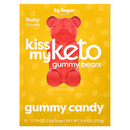 <img alt="Kiss My Keto, Keto Gummy Bears, Fruity, 12 Bags, 0.79 oz (23 g) Each" title="Kiss My Keto, Keto Gummy Bears, Fruity, 12 Bags, 0.79 oz (23 g) Each,850002251029"