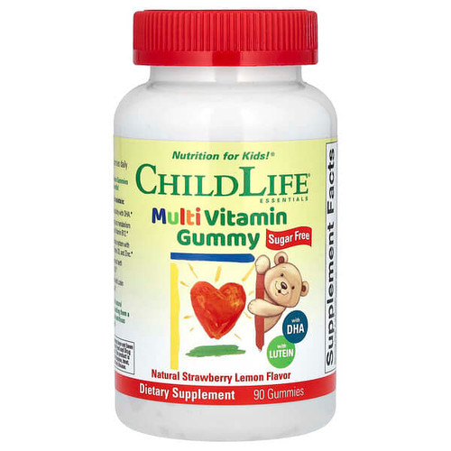 <img alt="ChildLife Essentials, Multi Vitamin Gummy, Sugar Free, Natural Strawberry Lemon, 90 Gummies" title="ChildLife Essentials, Multi Vitamin Gummy, Sugar Free, Natural Strawberry Lemon, 90 Gummies,608274145504"