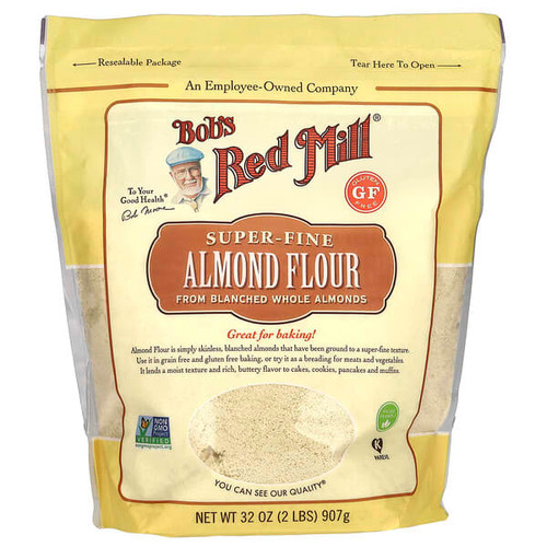 <img alt="Bobs Red Mill, Super-Fine Almond Flour, 32 oz (907 g)" title="Bobs Red Mill, Super-Fine Almond Flour, 32 oz (907 g),039978043818"