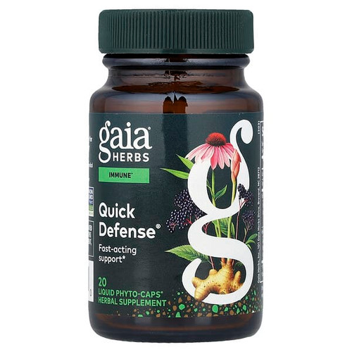 <img alt="Gaia Herbs, Quick Defense, 20 Liquid Phyto-Caps" title="Gaia Herbs, Quick Defense, 20 Liquid Phyto-Caps,751063403610"